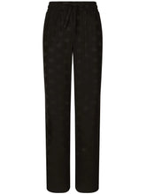 monogram jacquard straight-leg trousers